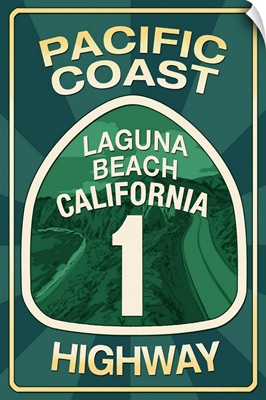 Highway 1, California, Laguna Beach, Pacific Coast Highway Sign