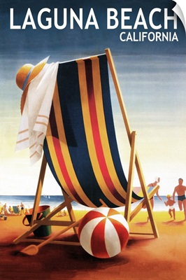 Laguna Beach, California, Beach Chair and Ball
