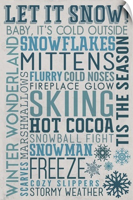 Let It Snow Typography