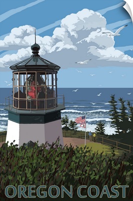 Lighthouse Scene, Oregon Coast