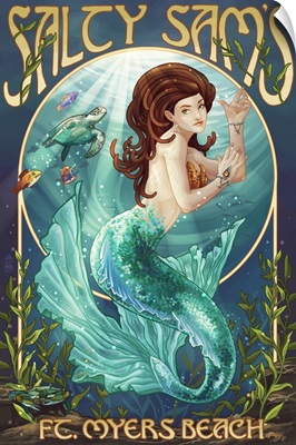 Mermaid, Salty Sam's, Ft. Myers Beach, Florida