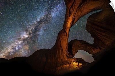 Milky Way & Double Arch, Arches National Park, Utah