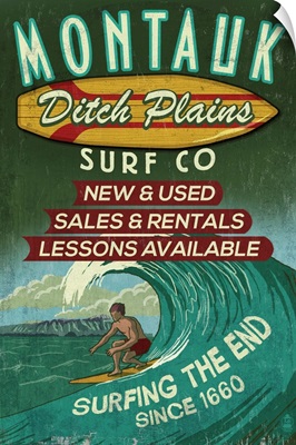 Montauk - Surf Shop Vintage Sign
