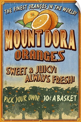 Mount Dora, Florida, Orange Orchard Sign