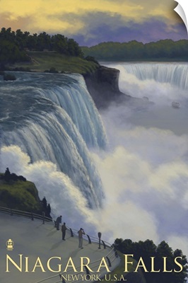 Niagara Falls, New York: Retro Travel Poster