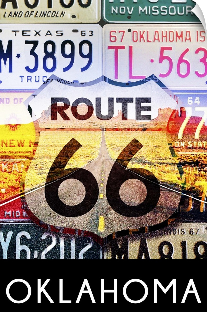 Oklahoma, Route 66 License Plates