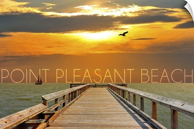 Point Pleasant Beach, New Jersey, Pier at Sunset