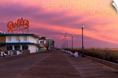 Rehoboth Beach, Delaware, Dolles and Sunset