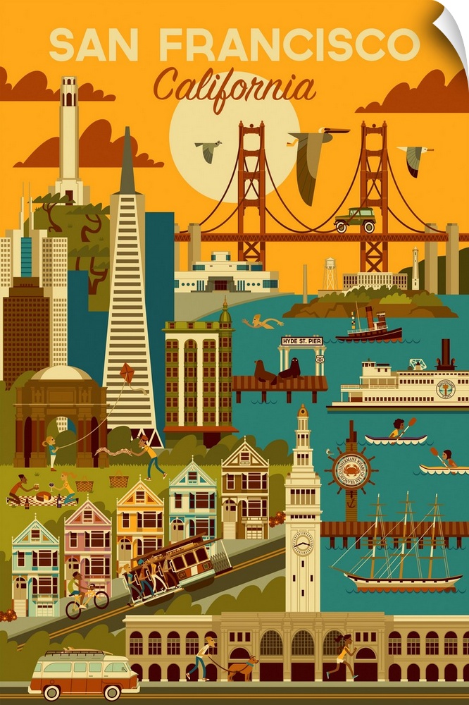 San Francisco, California - Geometric