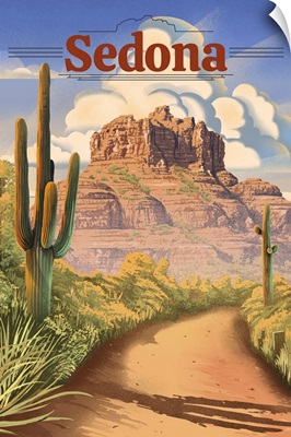 Sedona, Arizona - Bell Rock Lithograph