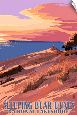 Sleeping Bear Dunes National Lakeshore, Dunes Sunset and Bear