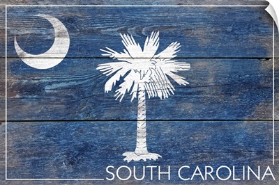 South Carolina State Flag, Barnwood Painting