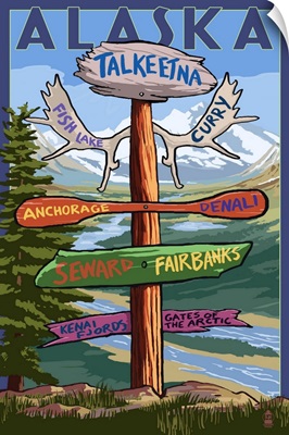 Talkeetna, Alaska, Destination Sign