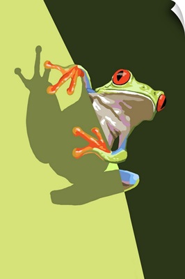 Tree Frog: Retro Poster Art