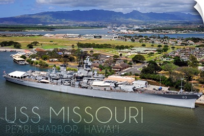 USS Missouri, Aerial Dock View