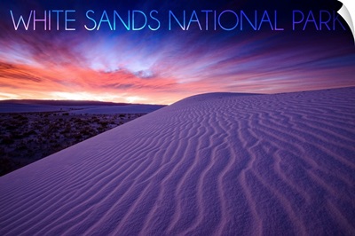 White Sands National Park, Dunes: Travel Poster