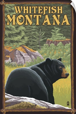 Whitefish, Montana, Bear in Forest
