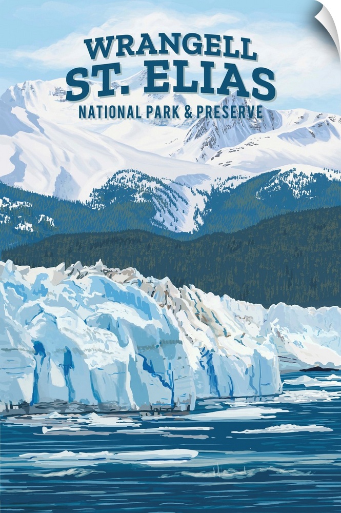 Wrangell-St. Elias National Park and Preserve, Alaska - Painterly National Park Series