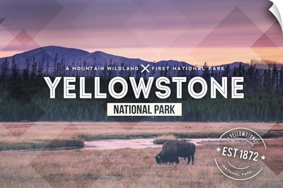 Yellowstone National Park, Est 1872: Travel Poster