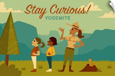 Yosemite National Park, Stay Curious!: Graphic Travel Poster