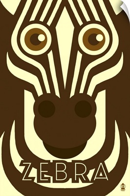Zebra, Zoo Faces Artwork