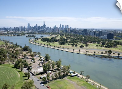 Albert Park, Melbourne, Australia - Aerial Photograph
