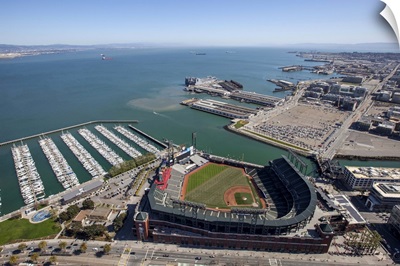 ATAndT Park, Home of The San Francisco Giants, San Francisco - Aerial Photograph