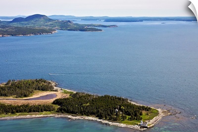 Bar Point And Little Cranberry Island, Cranberry Isles, Maine - Aerial Photograph