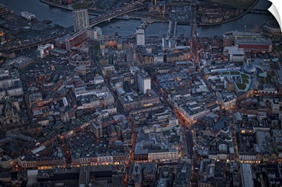 Belfast At Night, Northern Ireland, Great Britain, UK