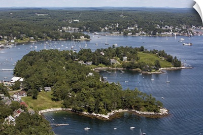 Boothbay Harbor, Maine, USA - Aerial Photograph