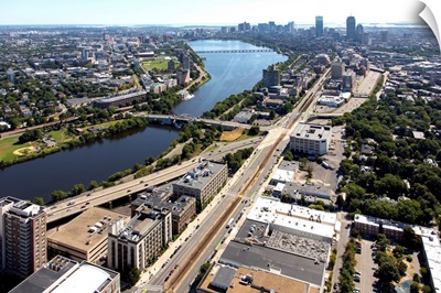 Boston University, Masachusetts (MA) - Aerial Photograph