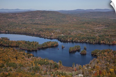 Bow Lake, Northwood, New Hampshire, USA - Aerial Photograph