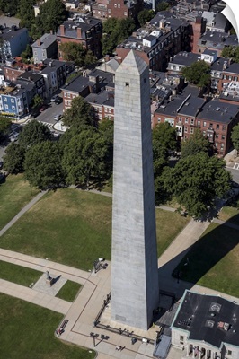 Bunker Hill Monument, Boston, Massachusetts - Aerial Photograph