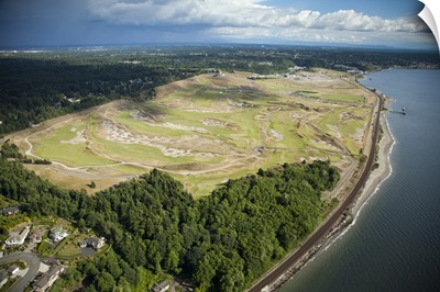 Chambers Bay Golf Course, University Place, Washington (WA) - Aerial Photograph