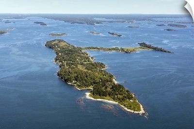 Cliff Island, Portland, Maine, USA - Aerial Photograph