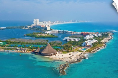 Club Med Hotel,Cancun, Mexico - Aerial Photograph