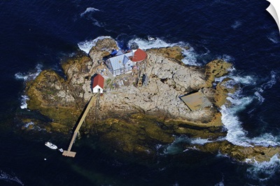 Cuckolds Lighthouse , Southport, Maine - Aerial Photograph