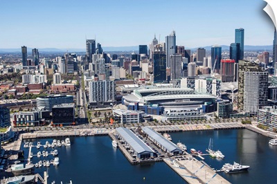 Docklands And Etihad Stadium, Melbourne, Australia - Aerial Photograph