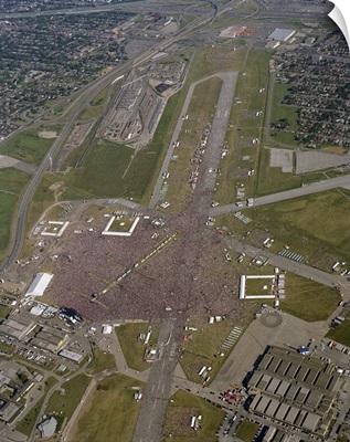 Downsview Airport SARS Concert, Downsview, Canada - Aerial Photograph