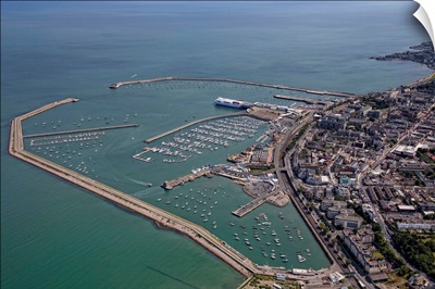 Dun Laoghaire Harbour, Northern Ireland, UK - Aerial Photograph
