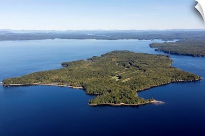 Frye Island, Maine, USA - Aerial Photograph