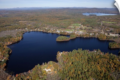 Harvey Lake, Northwood, New Hampshire - Aerial Photograph