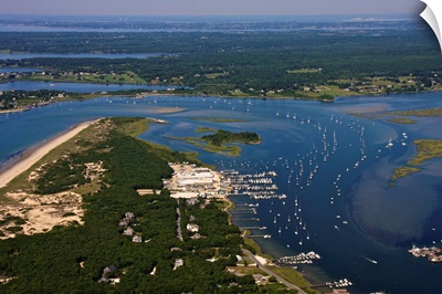 Horseneck point, Westport, Massachusetts, USA - Aerial Photograph