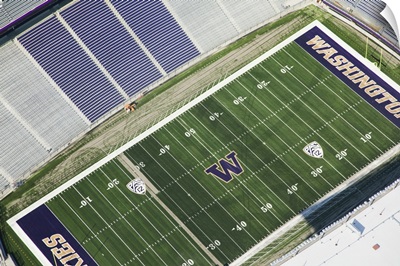 Husky Stadium at the University of Washington, WA, USA - Aerial Photograph