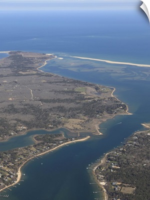 Katama Bay, Martha's Vineyard, Massachusetts, USA - Aerial Photograph