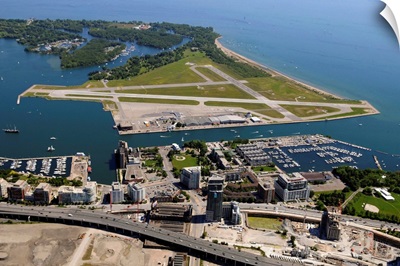 Lakeshore With Island Airport, Toronto - Aerial Photograph