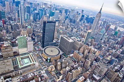 Madison Square Garden, New York City - Aerial Photograph