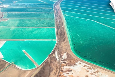 Mineral Pools Area, Dead Sea - Aerial Photograph