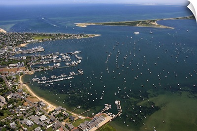Nantucket Harbor, Nantucket - Aerial Photograph