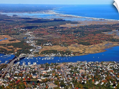 Newburyport, Maine, USA - Aerial Photograph